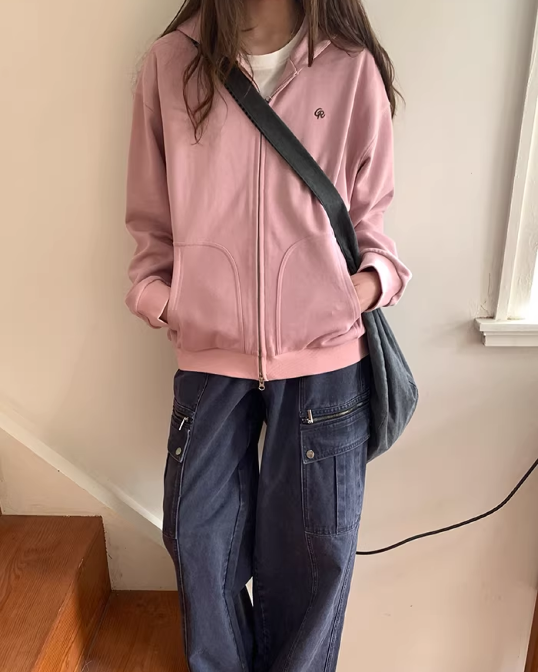 Color Zip Hoodie BU0125