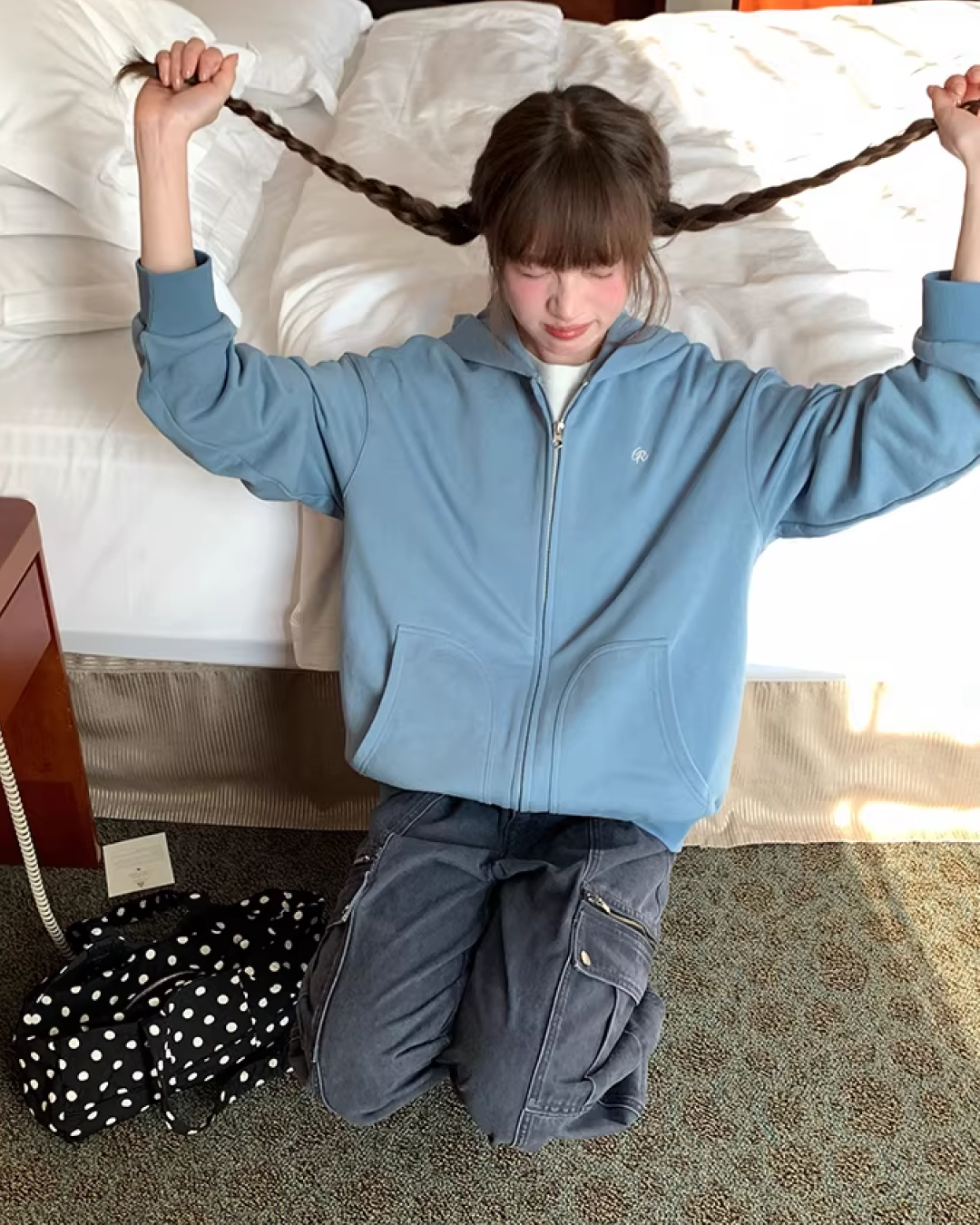 Color Zip Hoodie BU0125