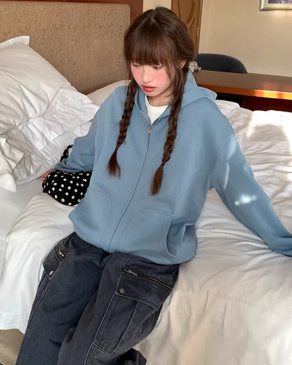 Color Zip Hoodie BU0125