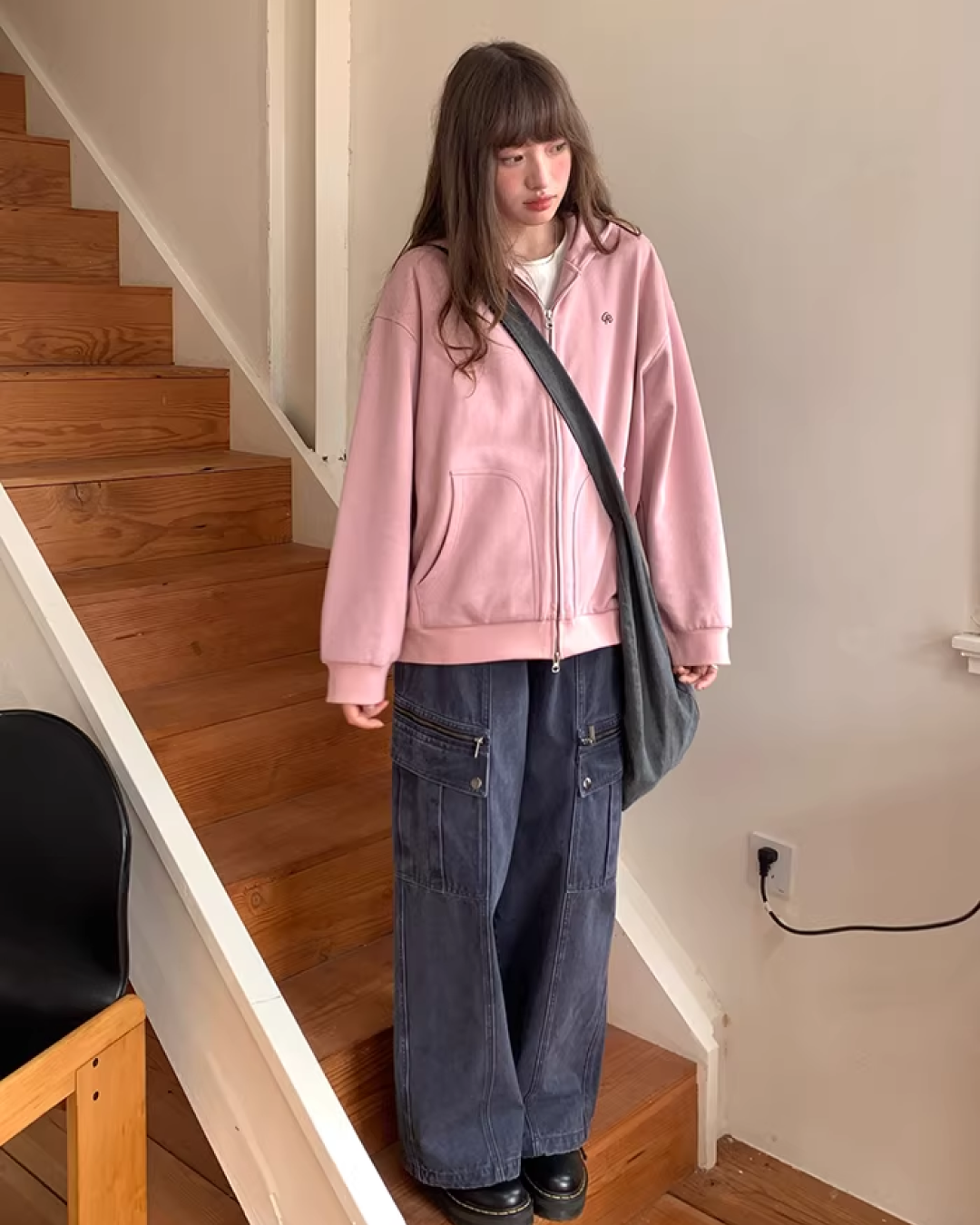 Color Zip Hoodie BU0125