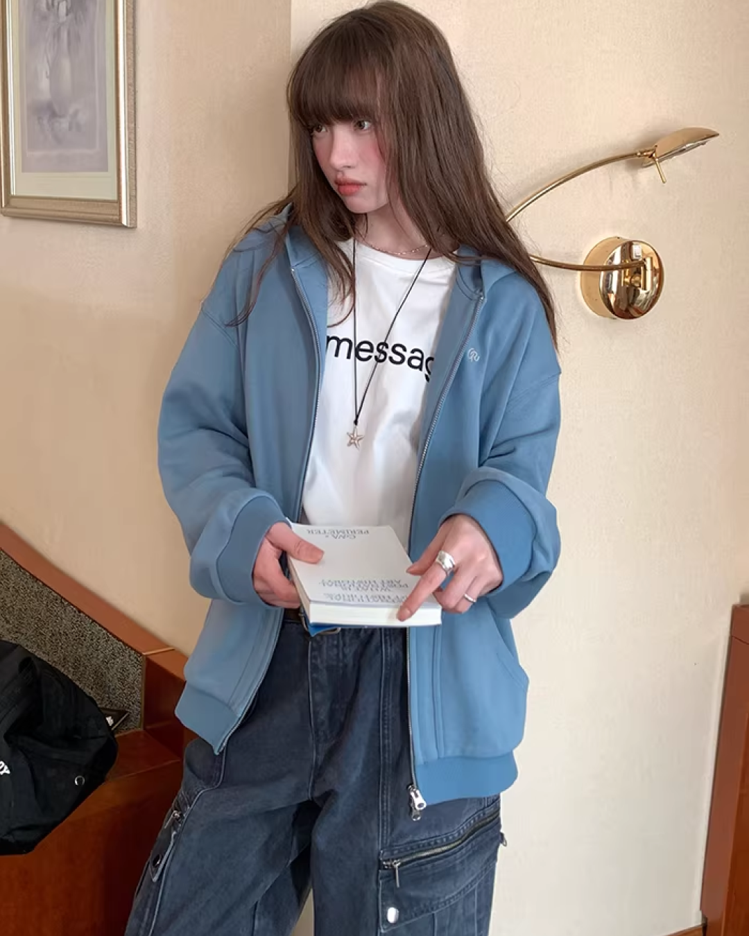 Color Zip Hoodie BU0125