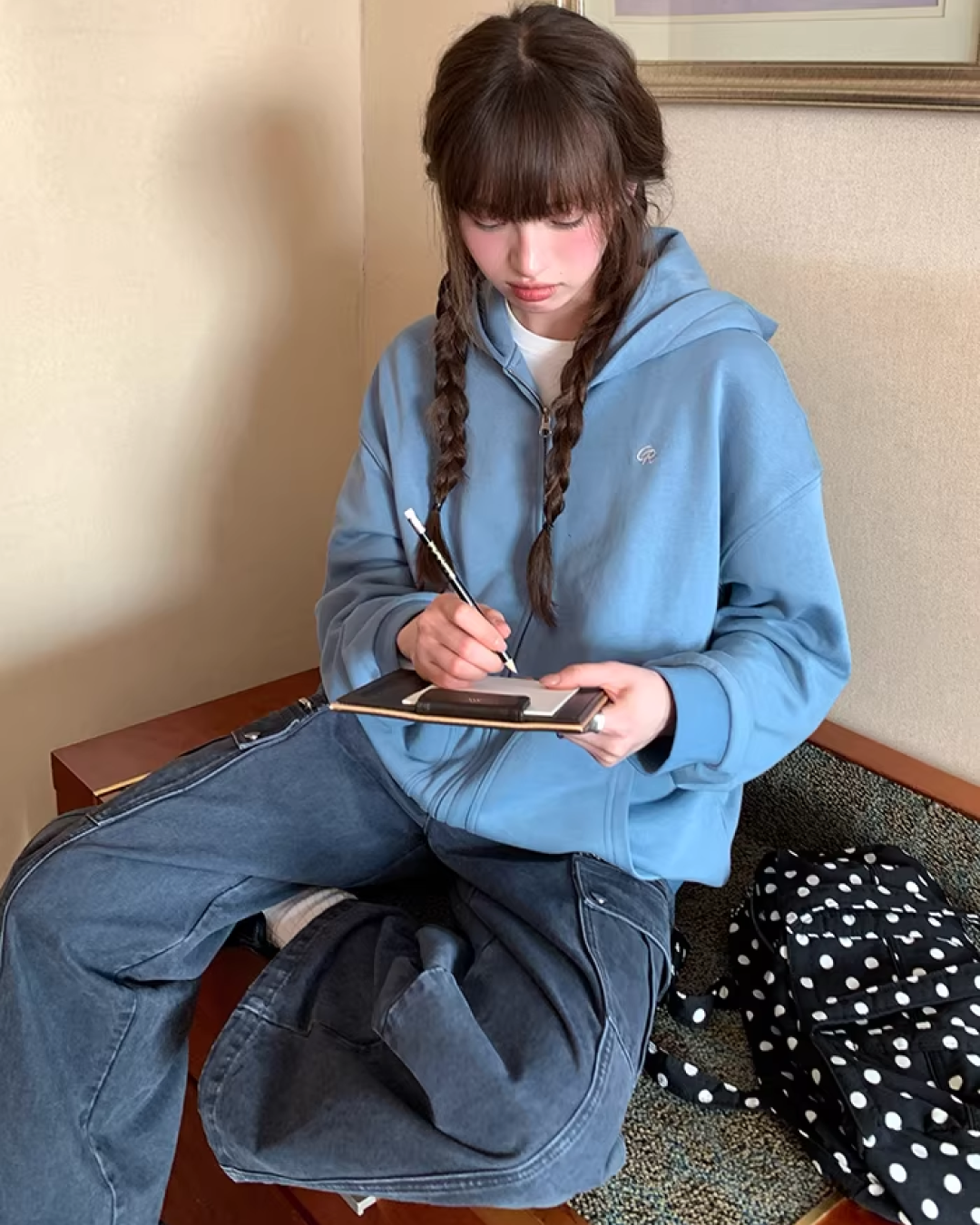 Color Zip Hoodie BU0125