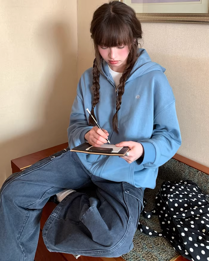 Color Zip Hoodie BU0125