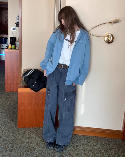 Color Zip Hoodie BU0125