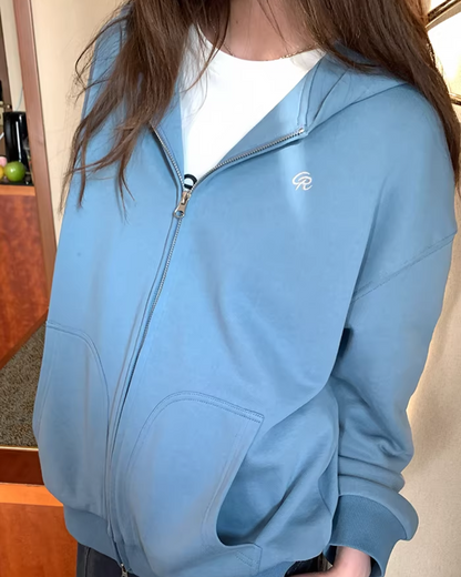 Color Zip Hoodie BU0125