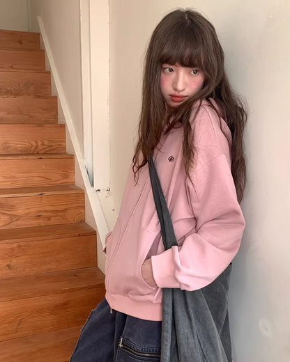 Color Zip Hoodie BU0125