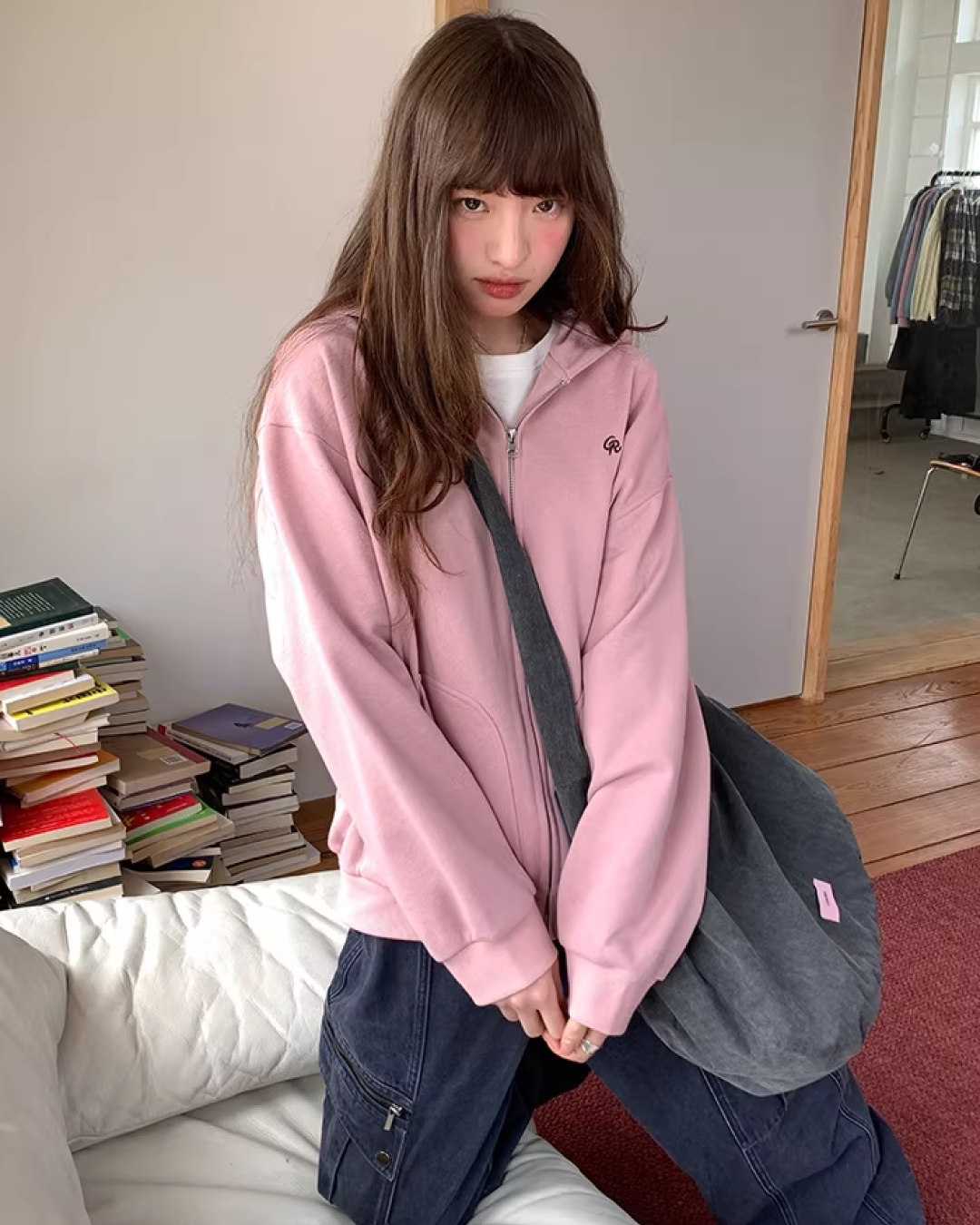 Color Zip Hoodie BU0125