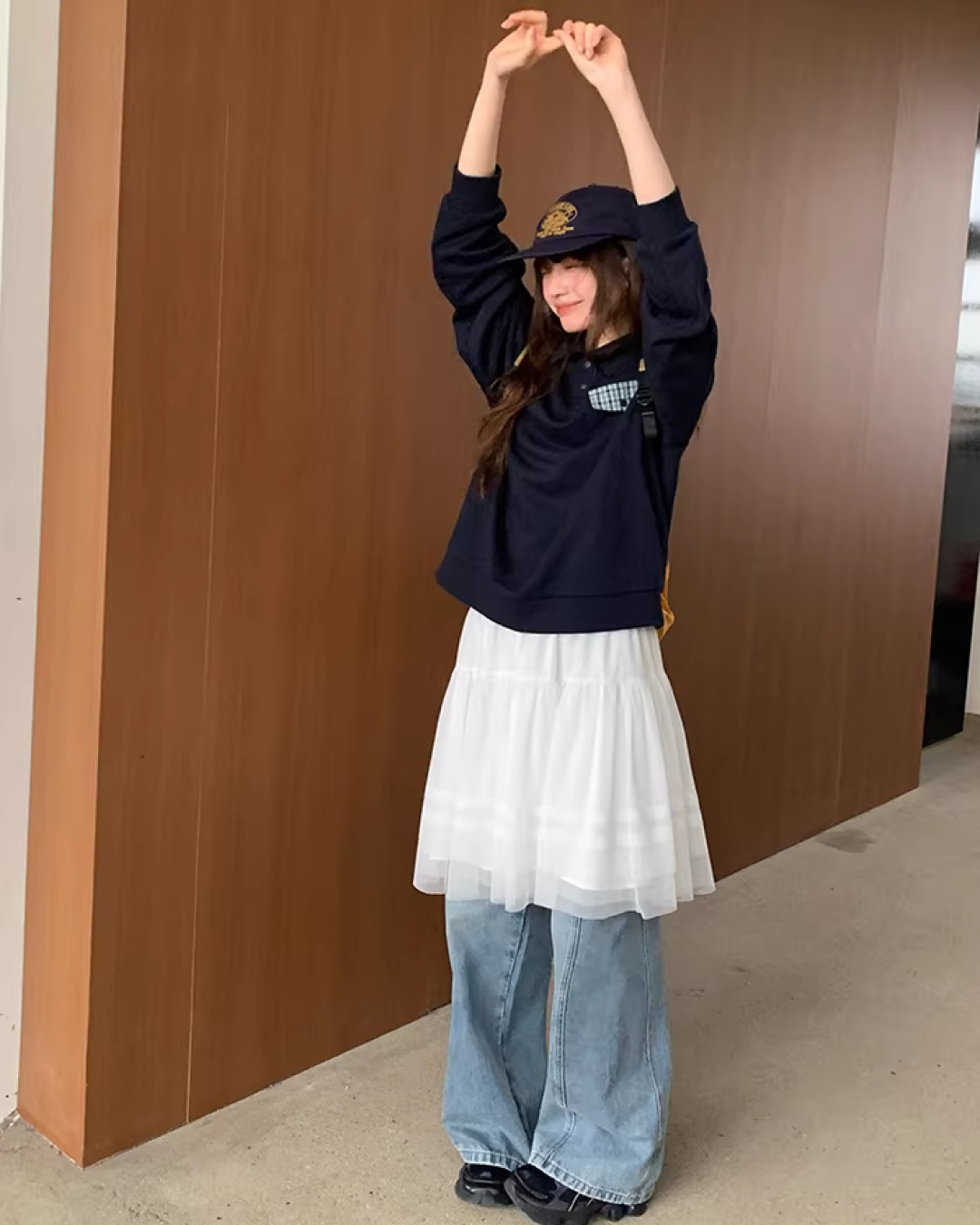 Fake Pocket Polo Sweatshirt BU0126