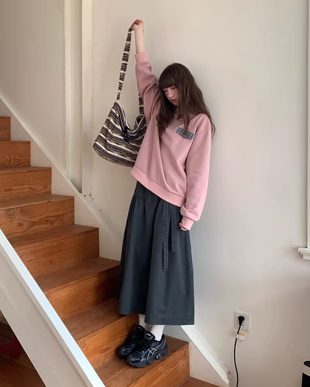 Fake Pocket Polo Sweatshirt BU0126