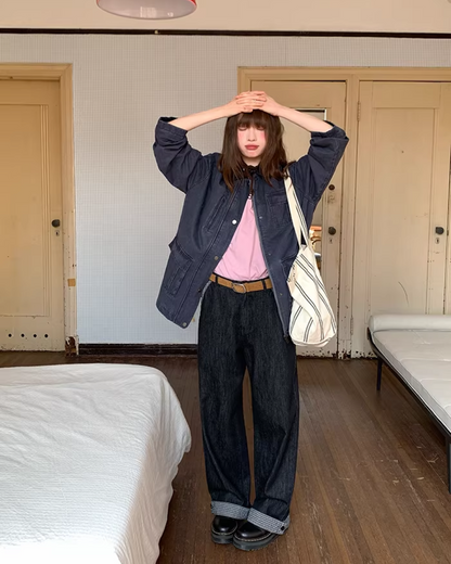 Contrast Collar Jacket  BU0128