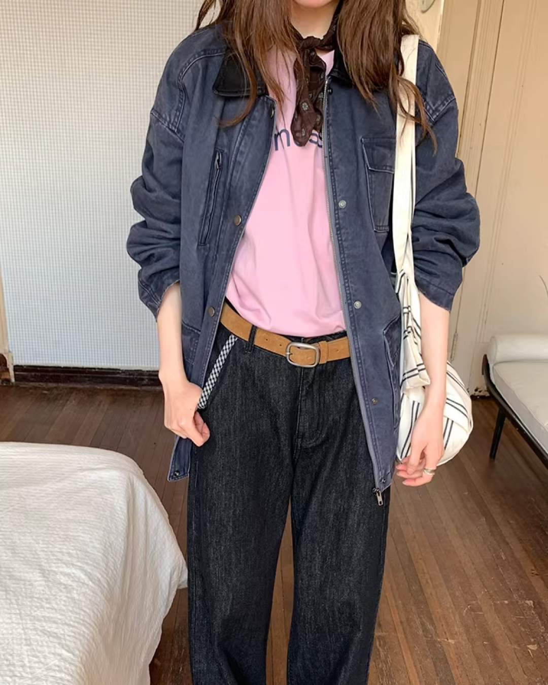 Contrast Collar Jacket  BU0128