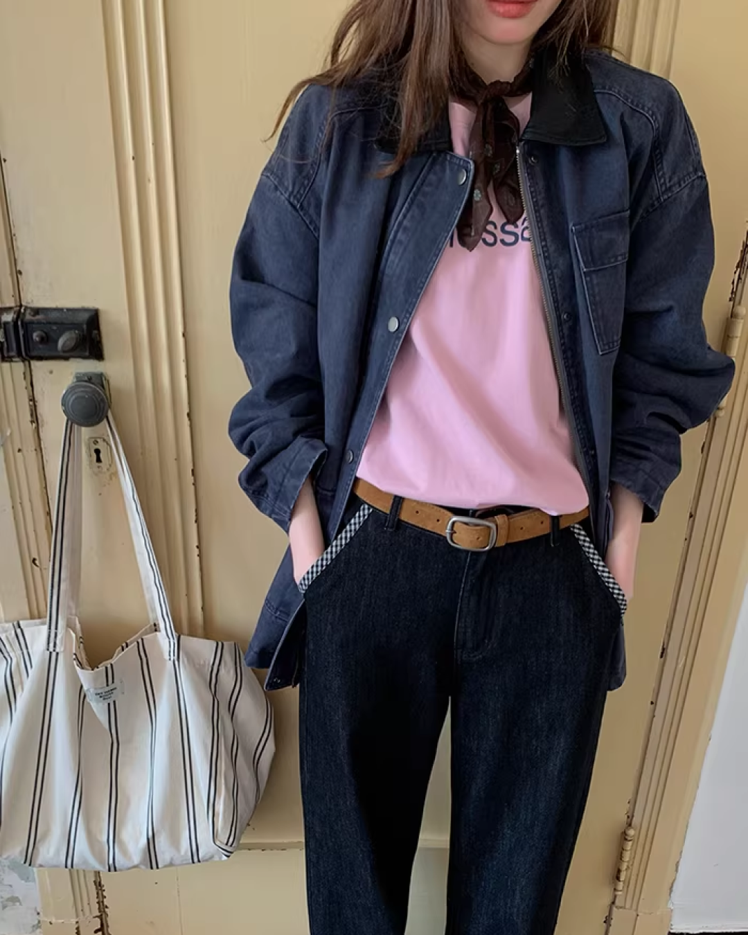 Contrast Collar Jacket  BU0128