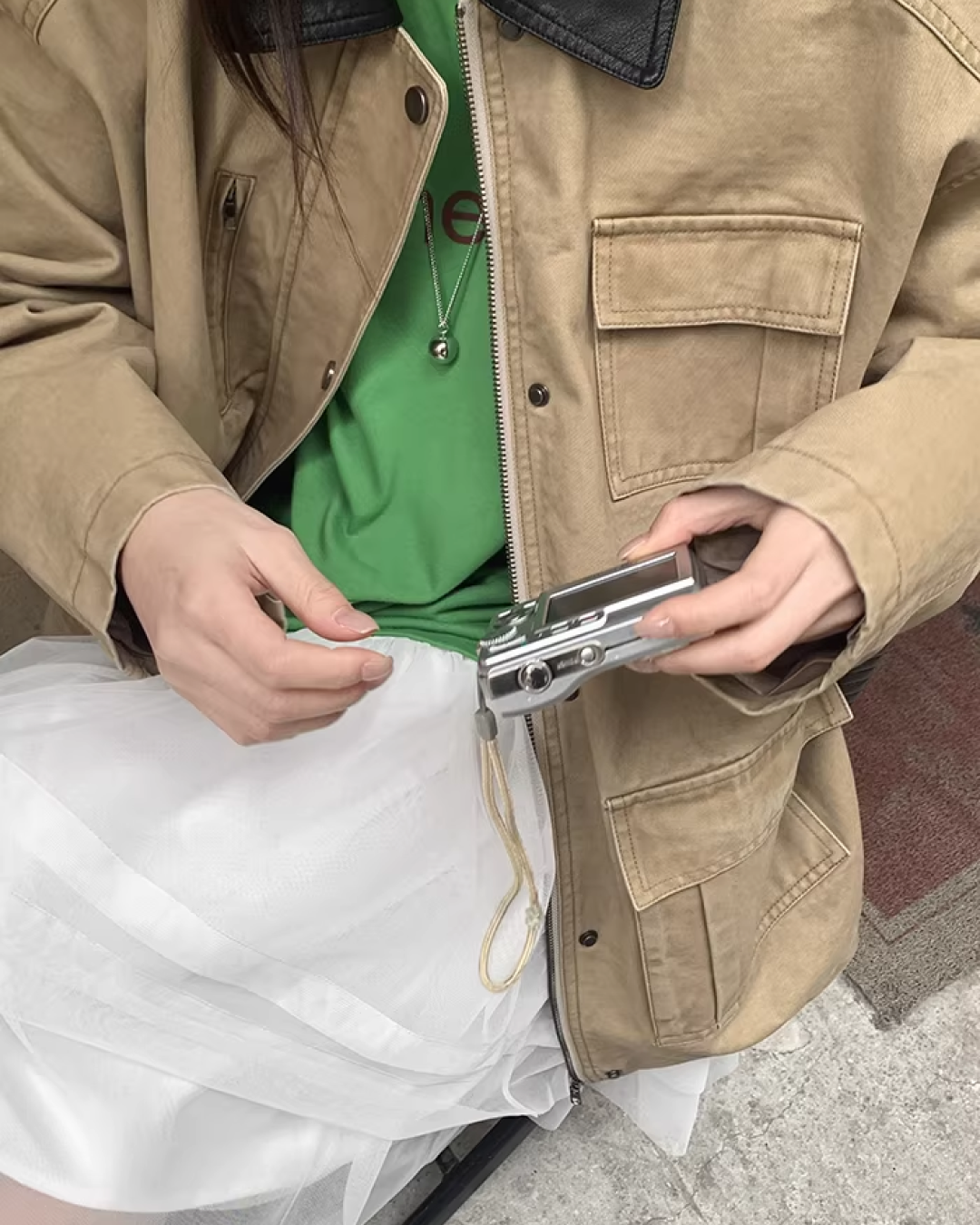 Contrast Collar Jacket  BU0128