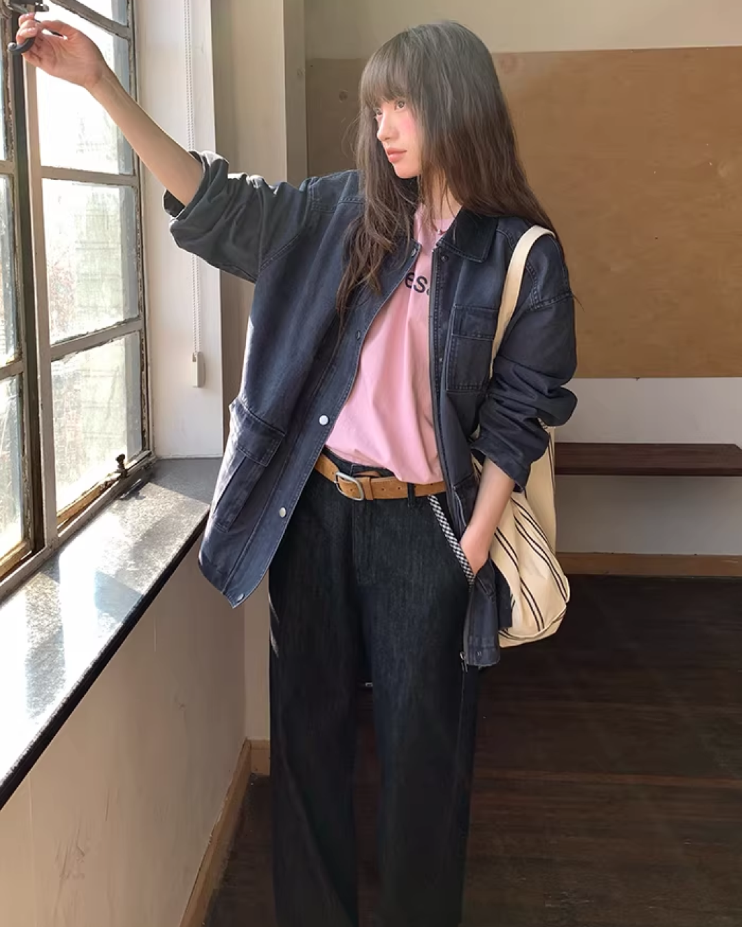 Contrast Collar Jacket  BU0128