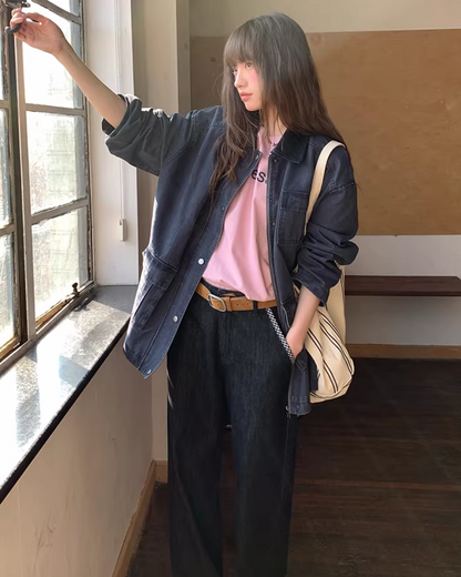 Contrast Collar Jacket  BU0128