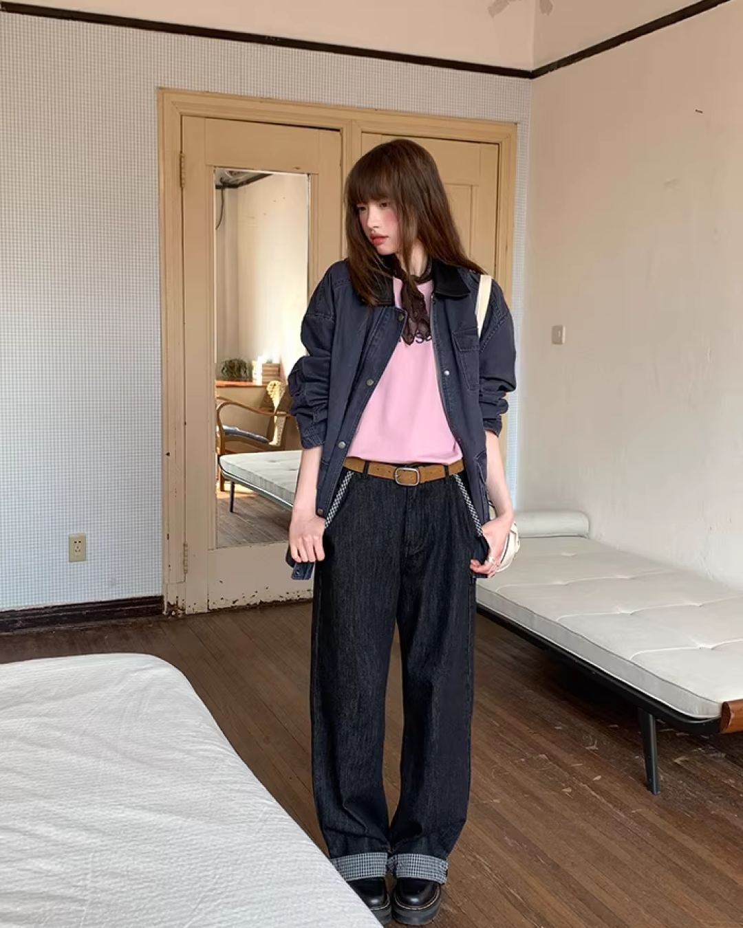 Contrast Collar Jacket  BU0128