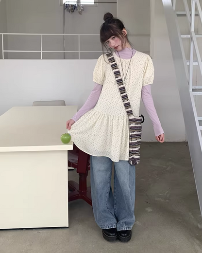 Back Pocket Design Denim Pants  BU0130