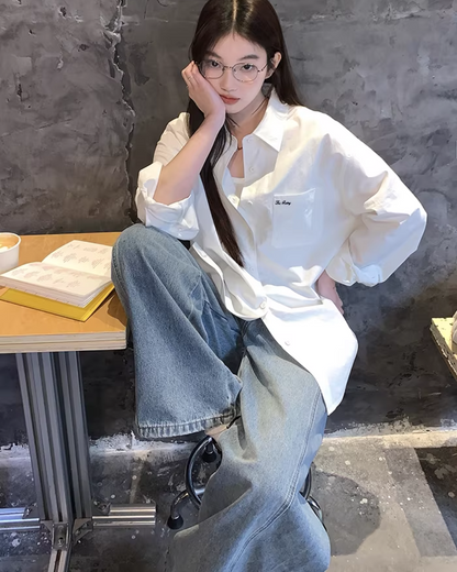 Back Pocket Design Denim Pants  BU0130