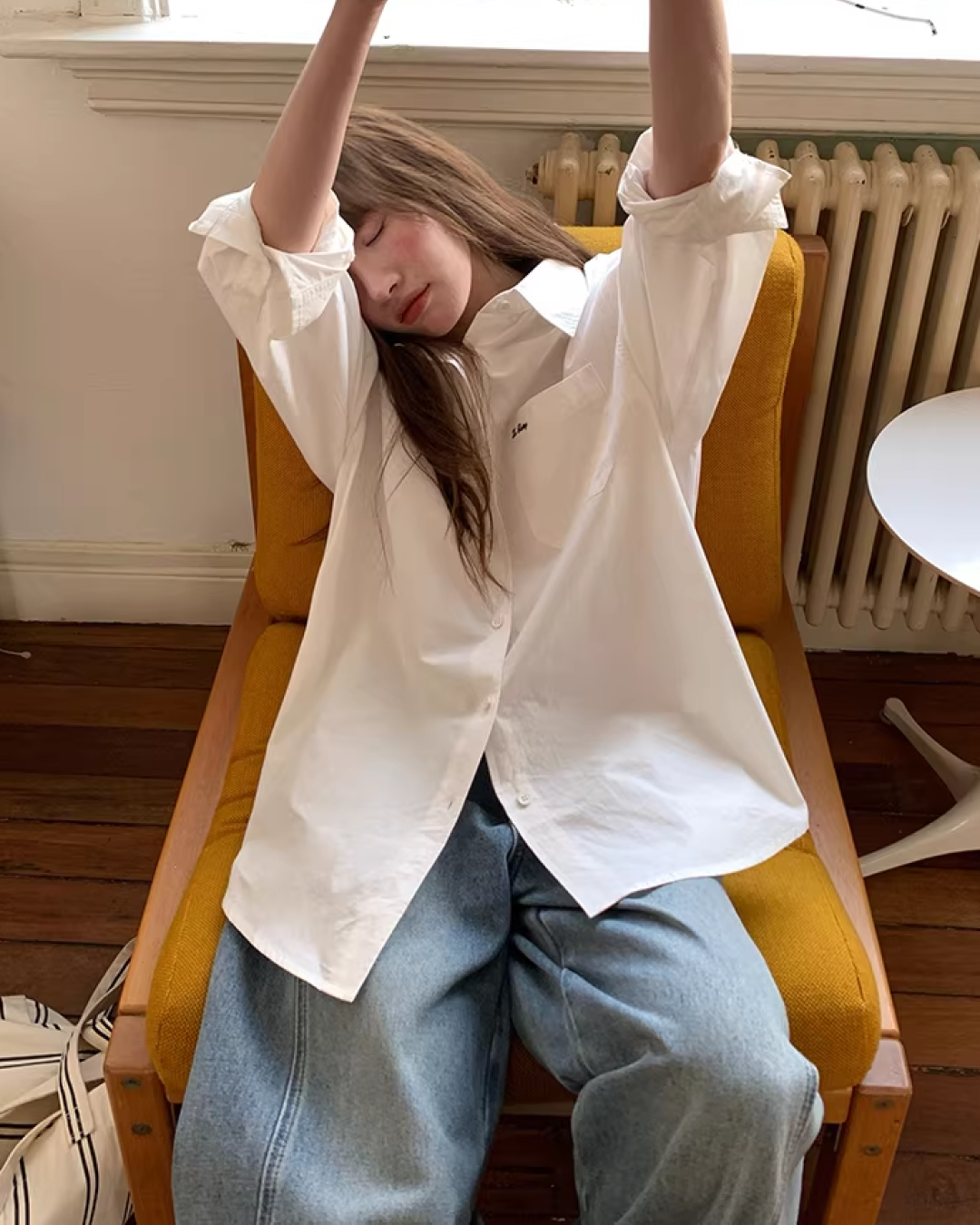 Back Pocket Design Denim Pants  BU0130