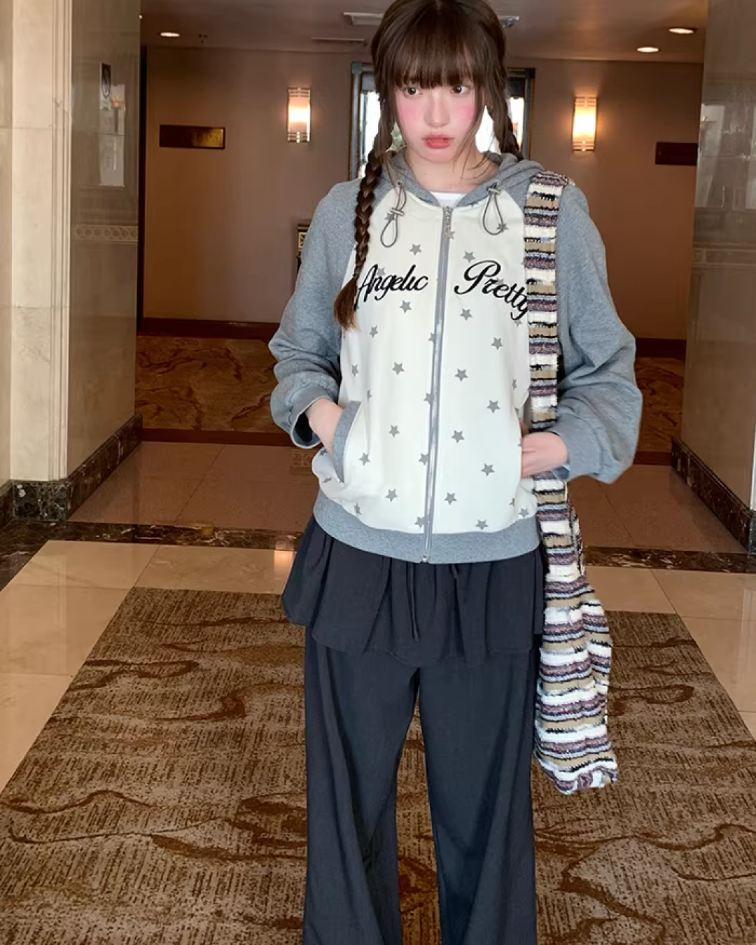 Skirt Layerd Pants  BU0131