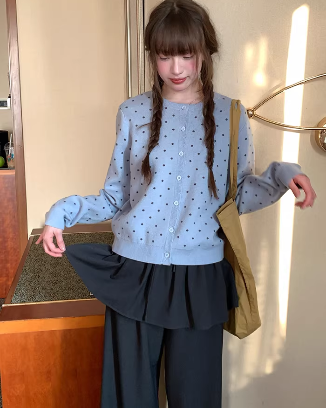 Skirt Layerd Pants  BU0131