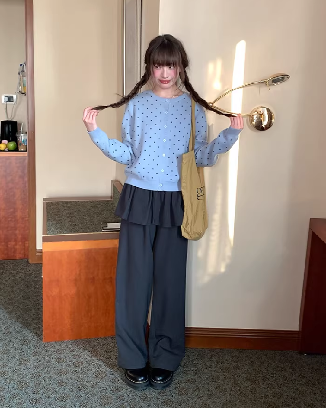 Skirt Layerd Pants  BU0131