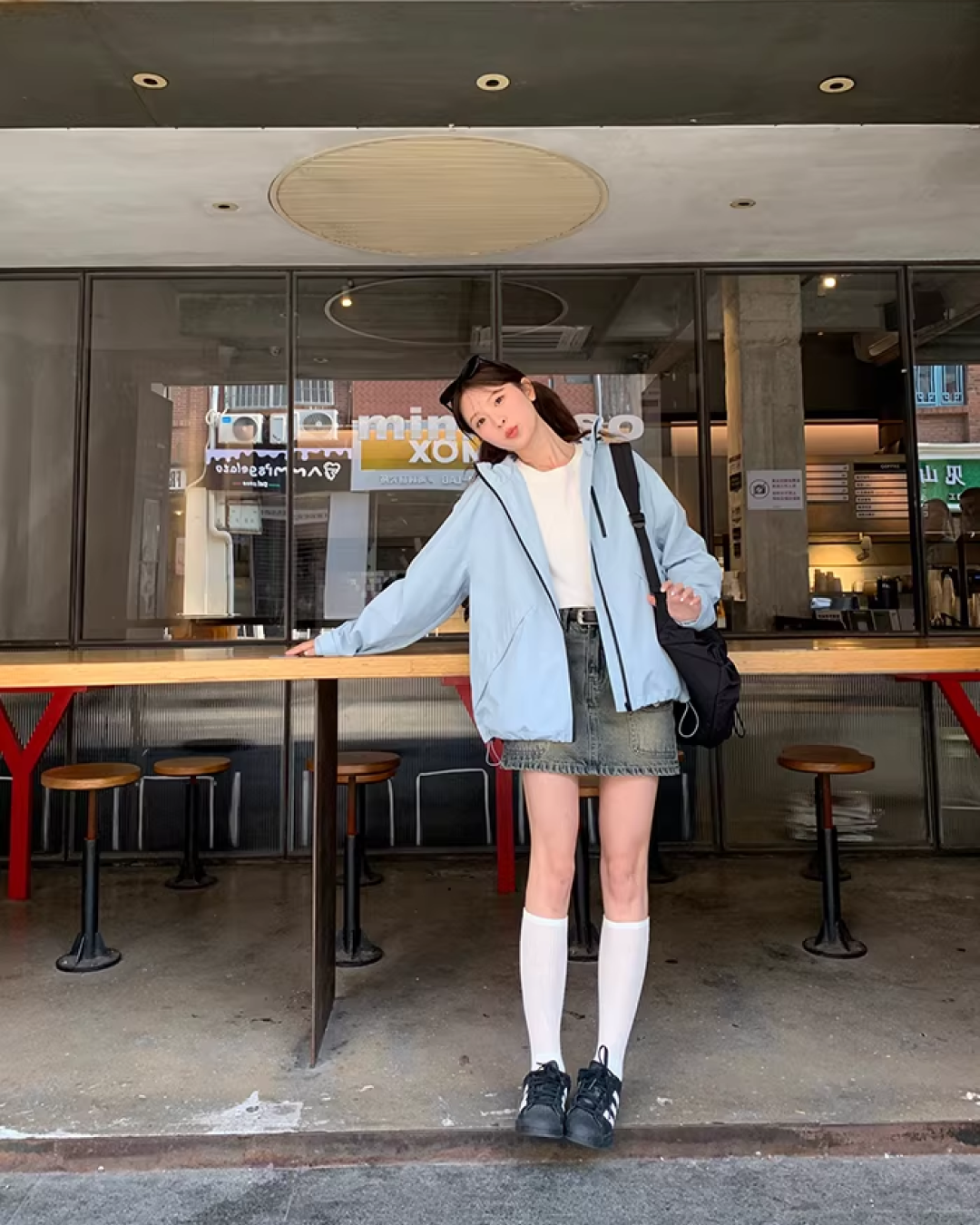 Nylon Windploof Drawstring Jacket BU0138