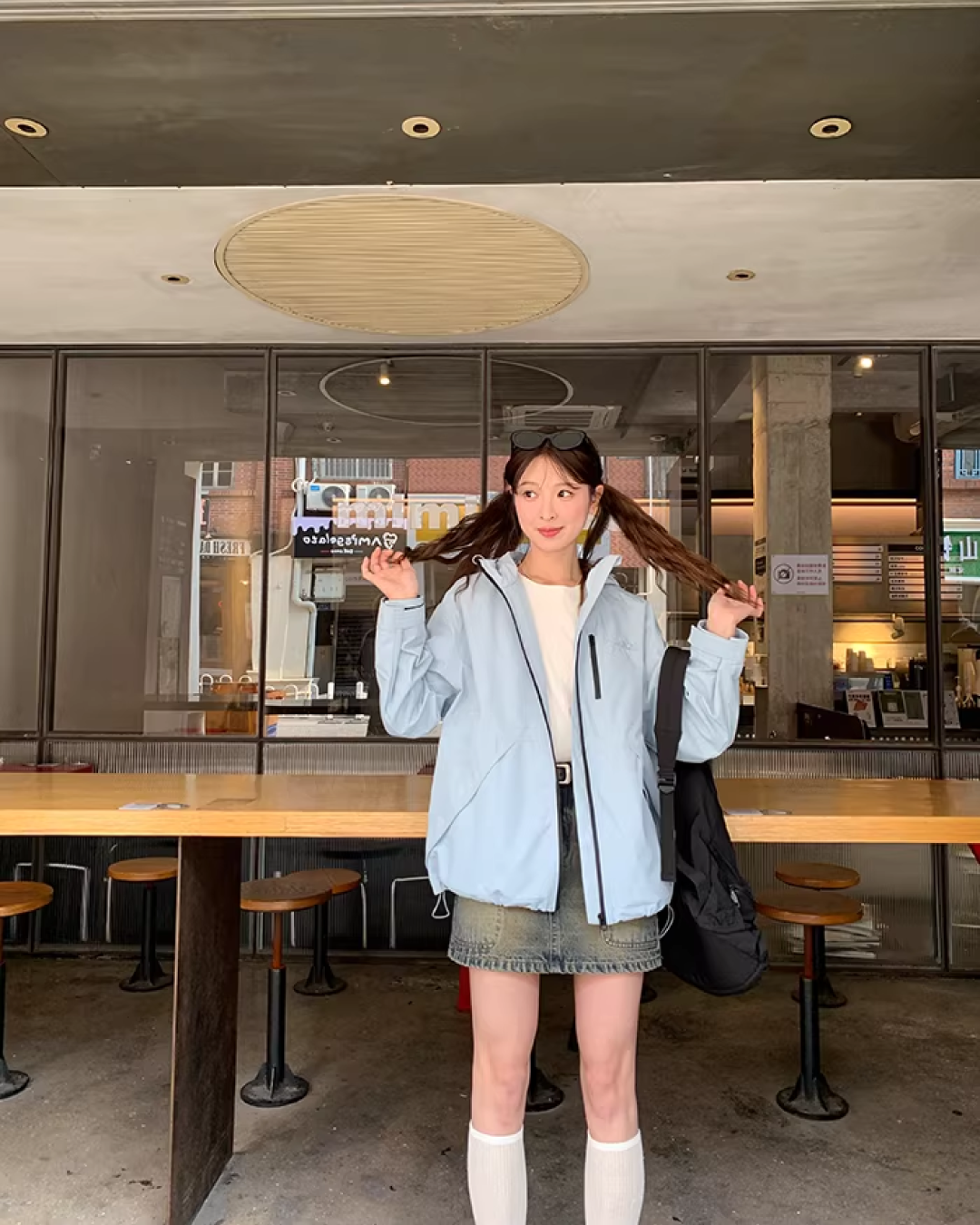 Nylon Windploof Drawstring Jacket BU0138