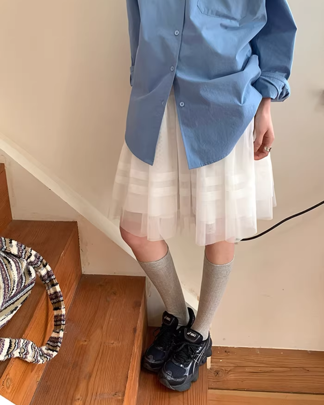 White  Lace Skirt  BU0139