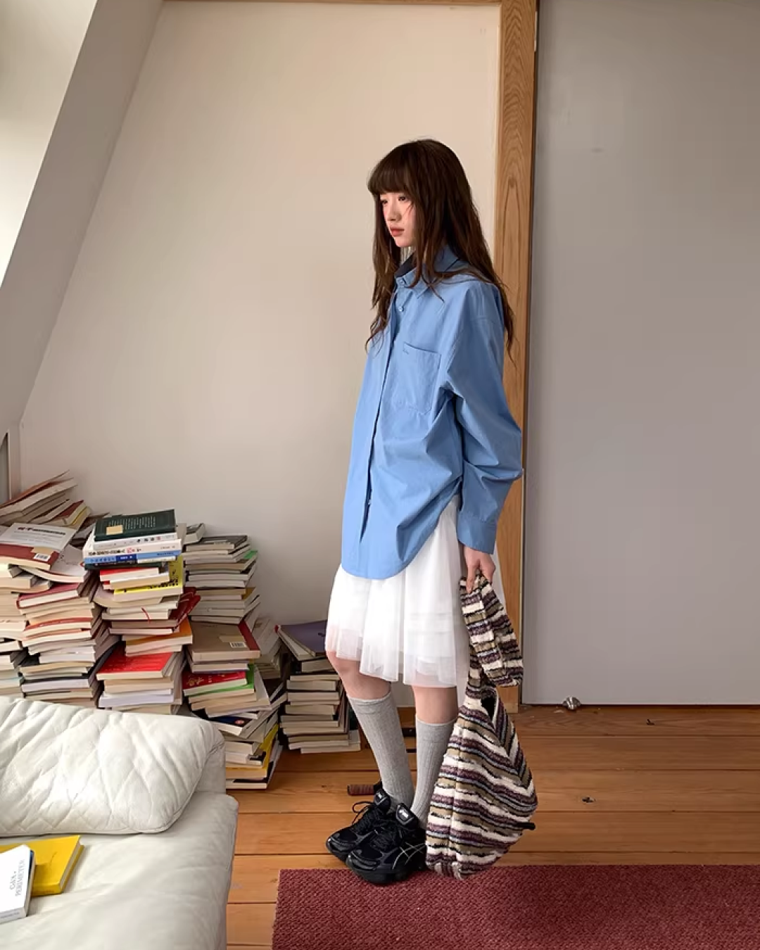 White  Lace Skirt  BU0139