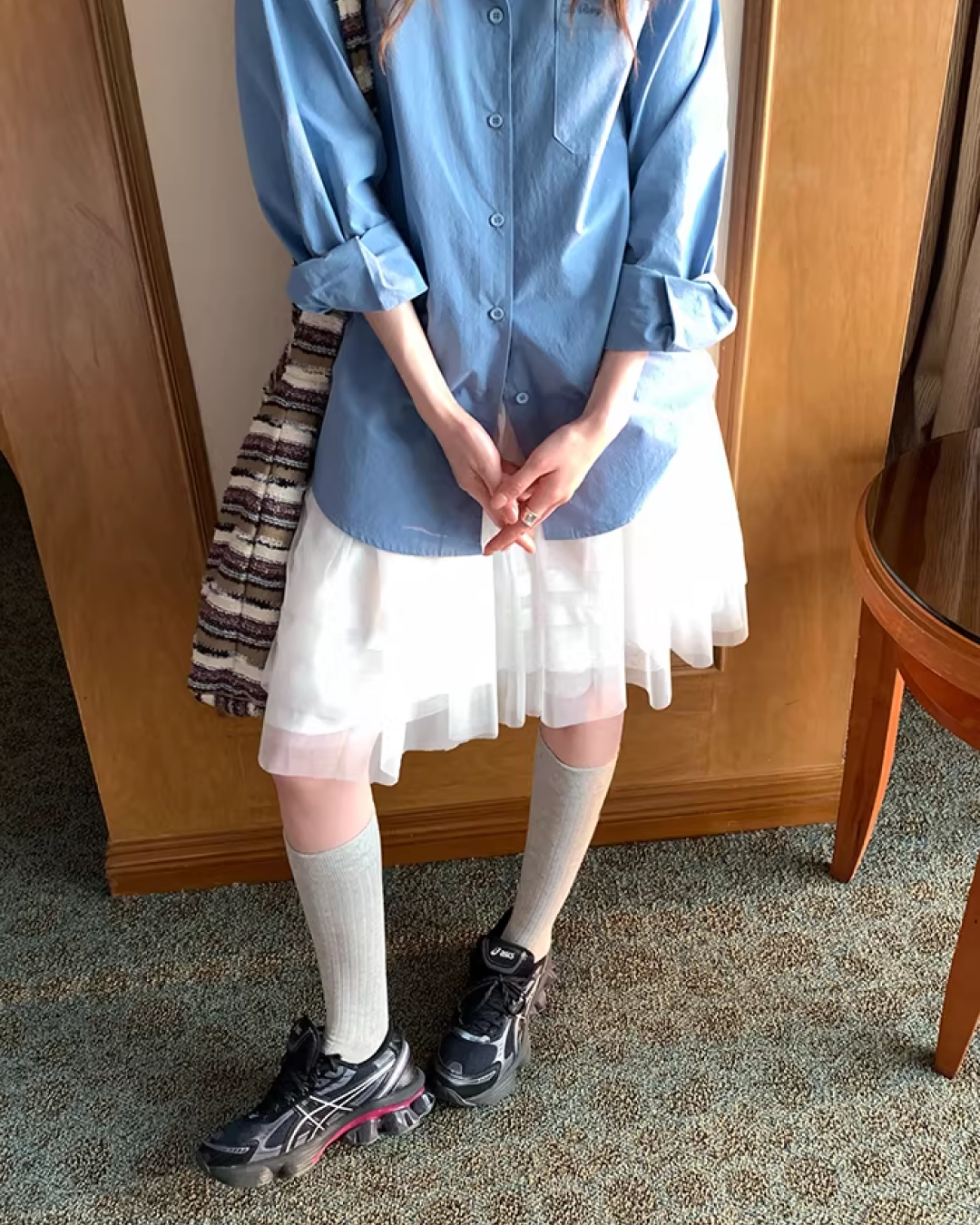 White  Lace Skirt  BU0139