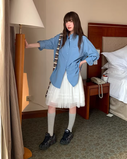 White  Lace Skirt  BU0139