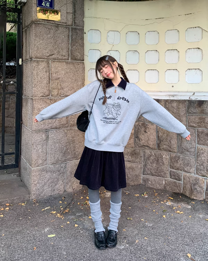 Corduroy Pleated Skirt  BU0166