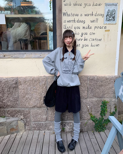 Corduroy Pleated Skirt  BU0166