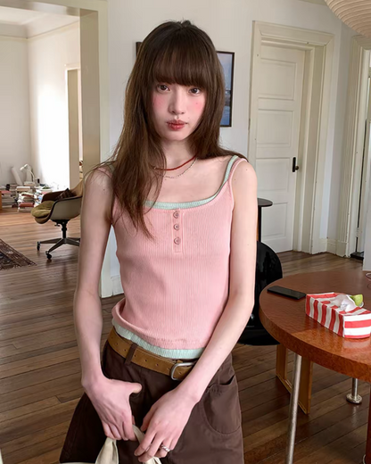Layered Color Camisole BU0183