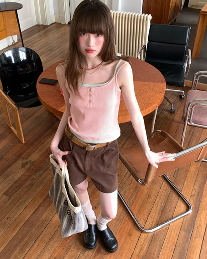 Layered Color Camisole BU0183