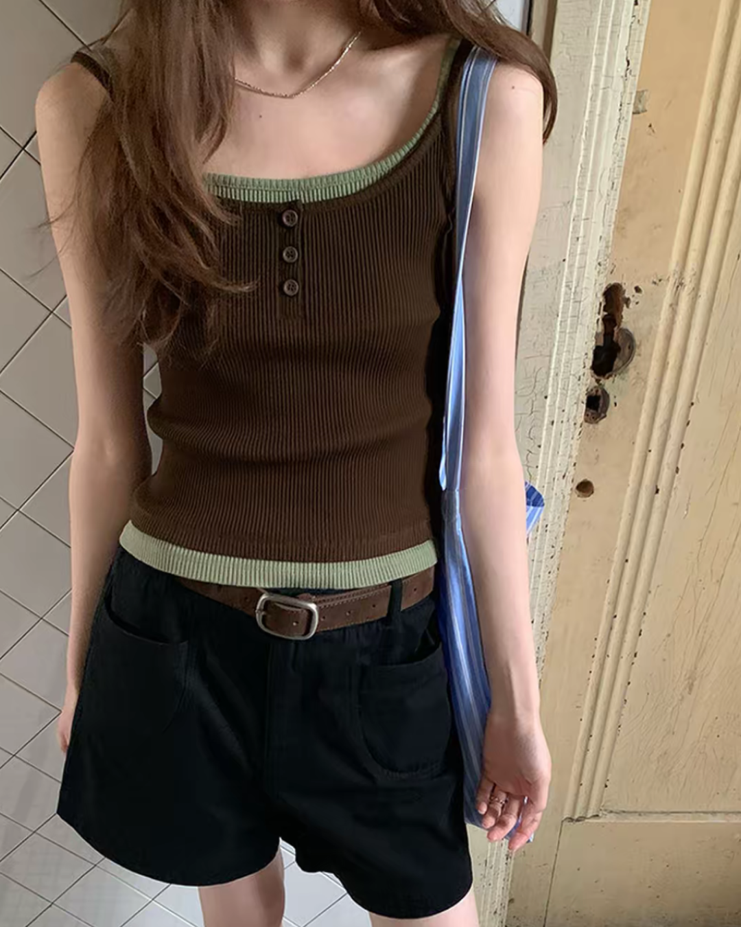 Layered Color Camisole BU0183
