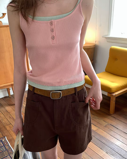 Layered Color Camisole BU0183