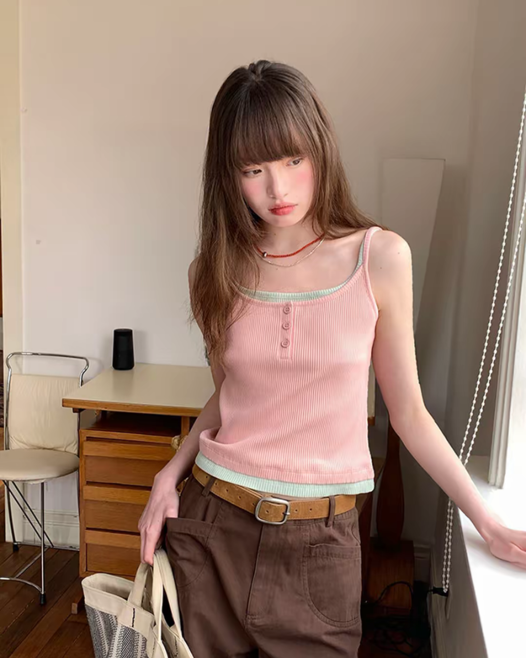 Layered Color Camisole BU0183