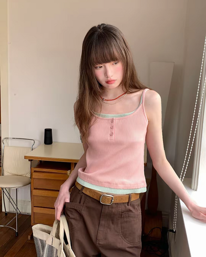 Layered Color Camisole BU0183