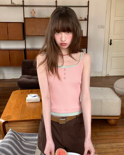 Layered Color Camisole BU0183