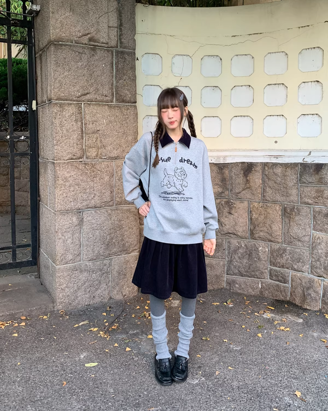 Corduroy Pleated Skirt  BU0166