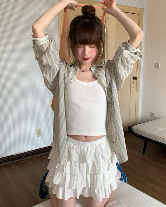 Loose Sheer Summer Shirt BU0184