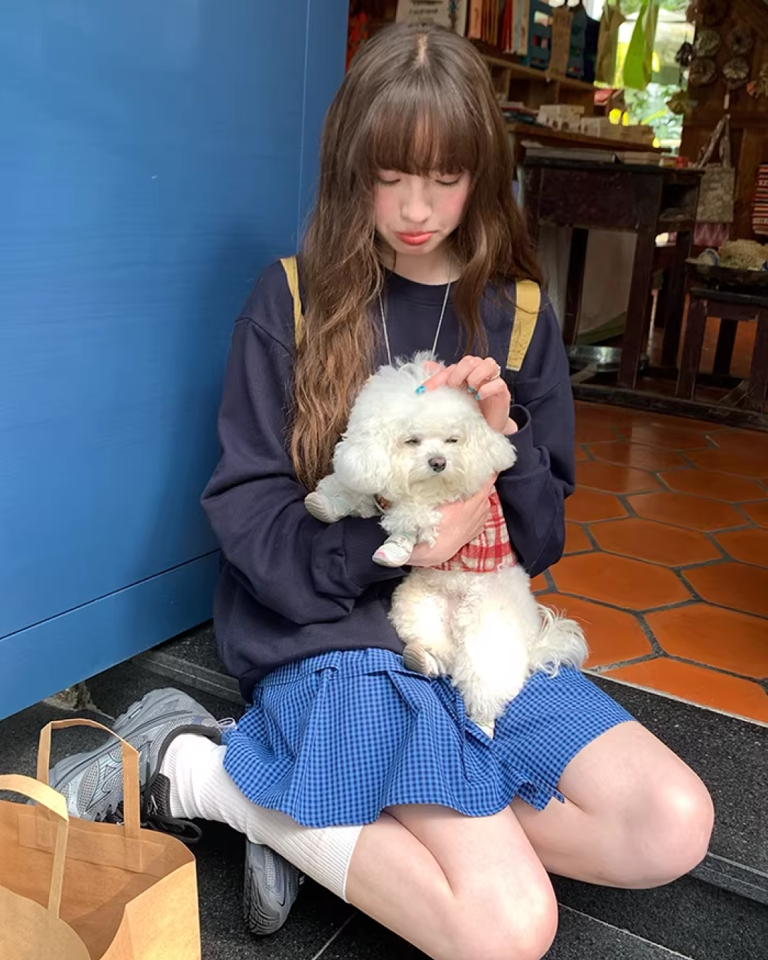 Chest Lettring Print Sweatshirt BU0141