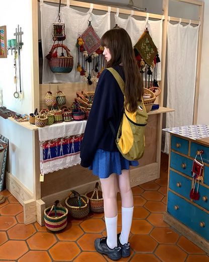 Chest Lettring Print Sweatshirt BU0141