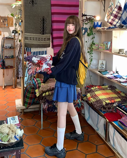 Chest Lettring Print Sweatshirt BU0141