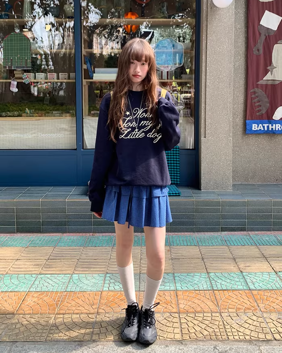 Chest Lettring Print Sweatshirt BU0141