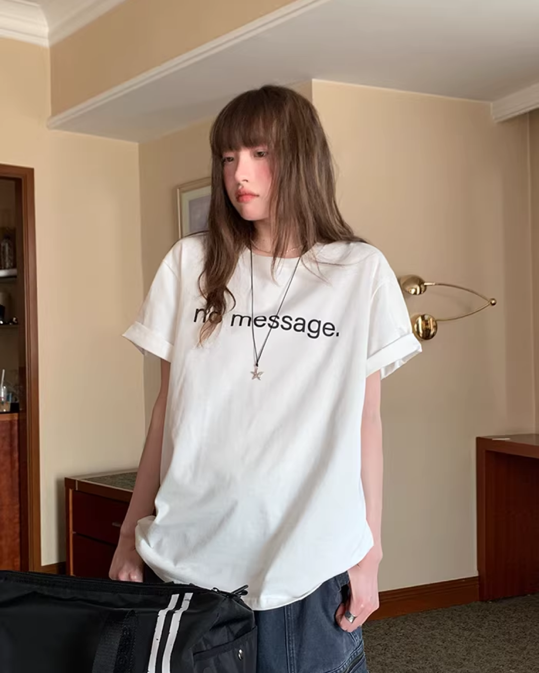 Lettring Print T-Shirt BU0143