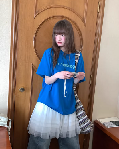 Lettring Print T-Shirt BU0143