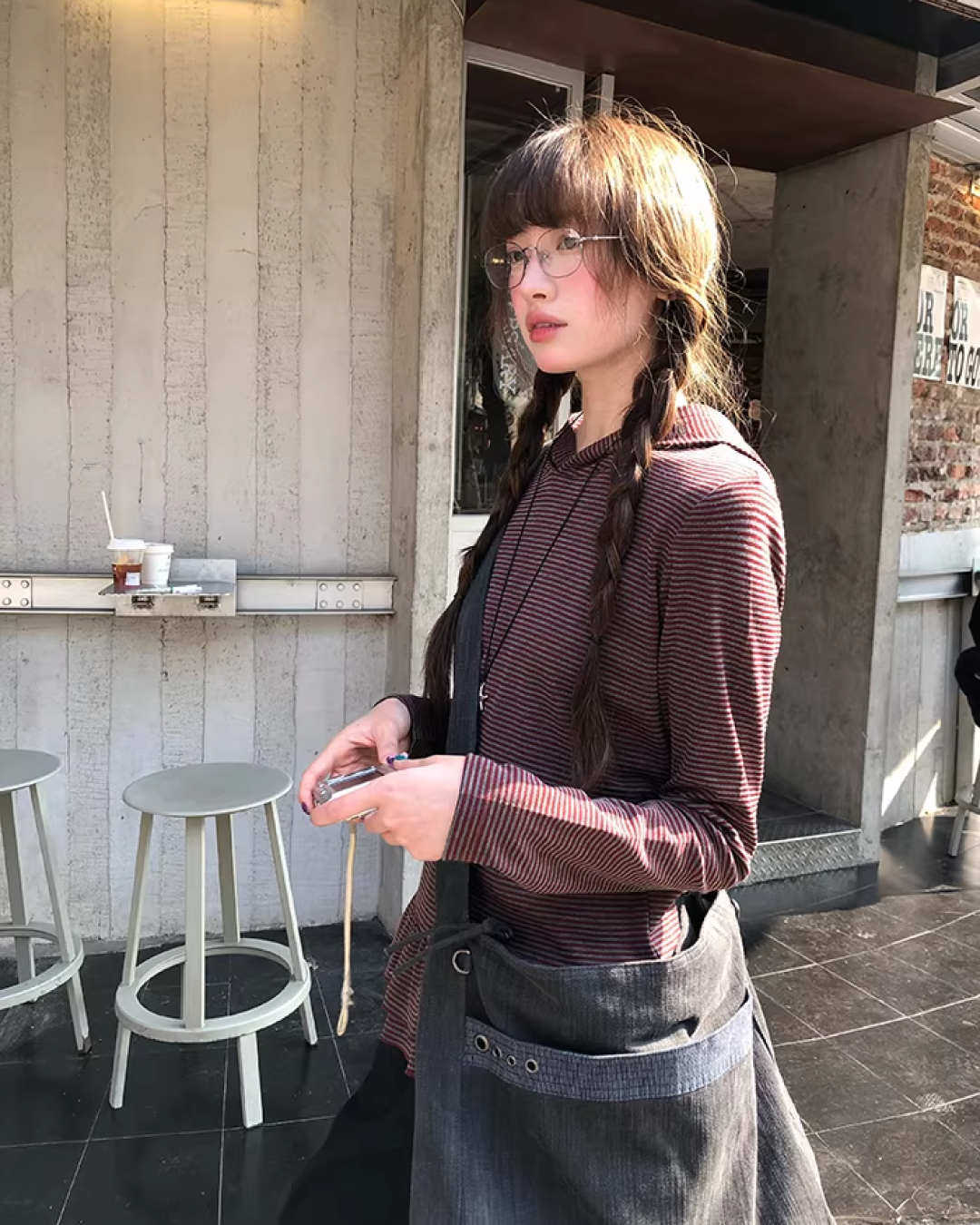 Border Frill Hoodie BU0147